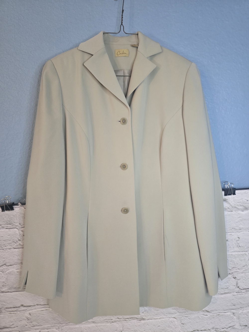 Caslon Cream Single-Breasted Blazer Sz 8P